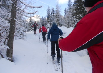 Skitour zum Truppenübungsplatz in der Aualm